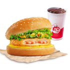 1 Burger Tôm + 1 Nước ngọt