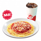 1 Mì Ý Sốt Cay Vừa + 1 Nước ngọt