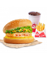 1 Burger Tôm + 1 Khoai tây chiên vừa + 1 Nước ngọt