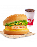 1 Burger Tôm + 1 Nước ngọt