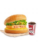 Tôm Burger + Nước Ngọt